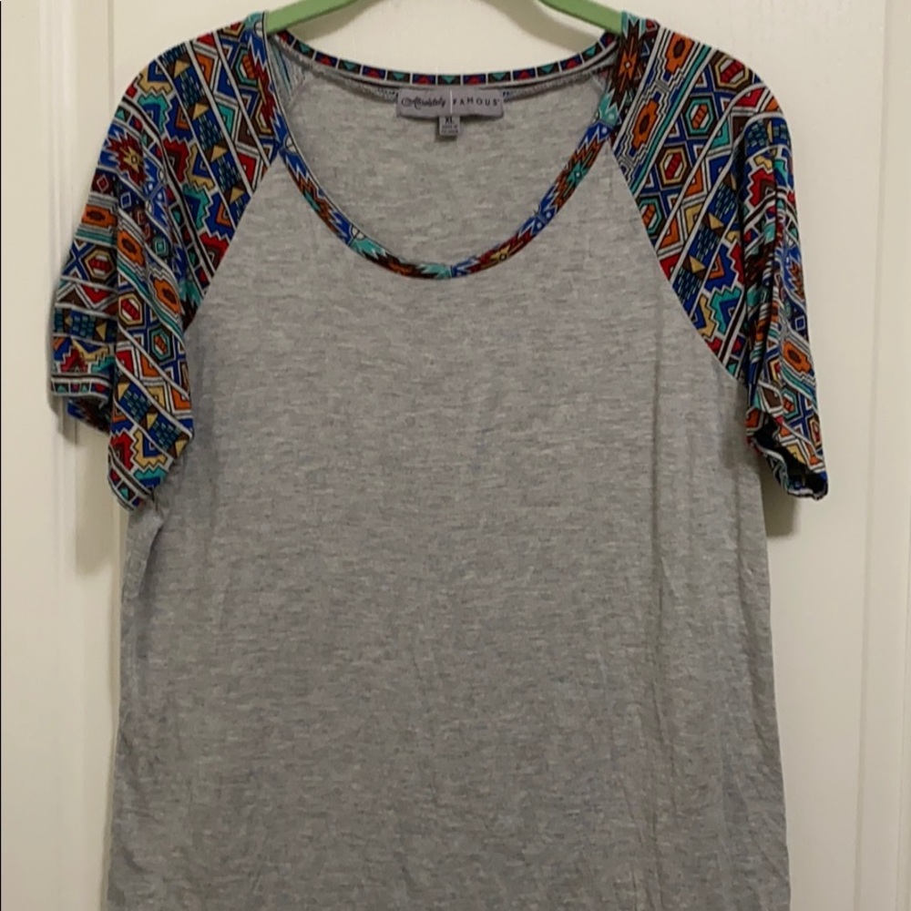 Aztec Baseball Sleeve TShirt